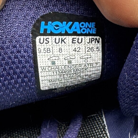 Hoka Challenger ATR 7 Trail Gray Low Running Sneaker Shoes 1134498 Womens 9.5B - Picture 8 of 9